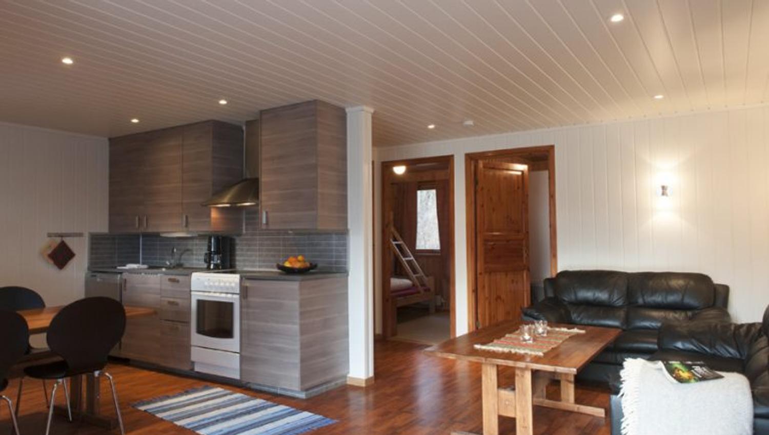 Kitchen and living room
