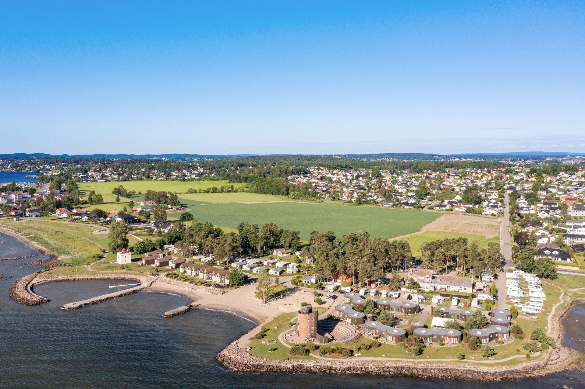 Overview of Furustrand Camping