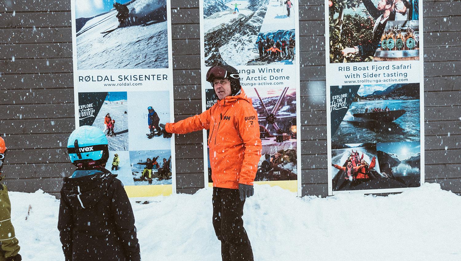 Guide from Trolltunga Active at Røldal ski resort.