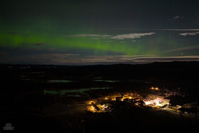 nordlys over Langedrag