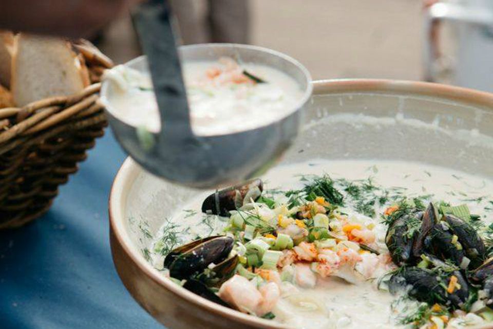 Fiskesuppe.