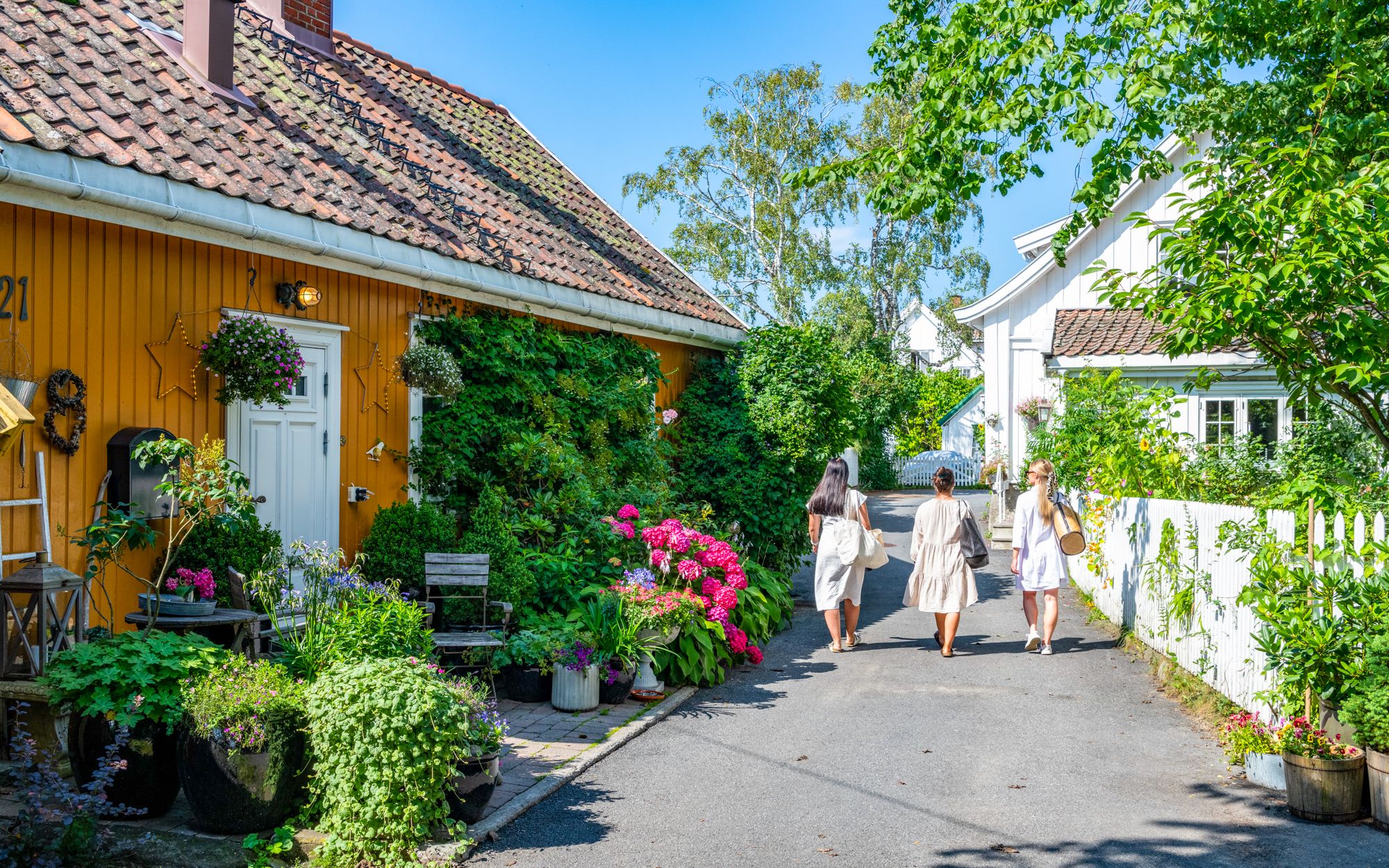 Badehusgata Drøbak foto visitdrobakoscarsborg.no