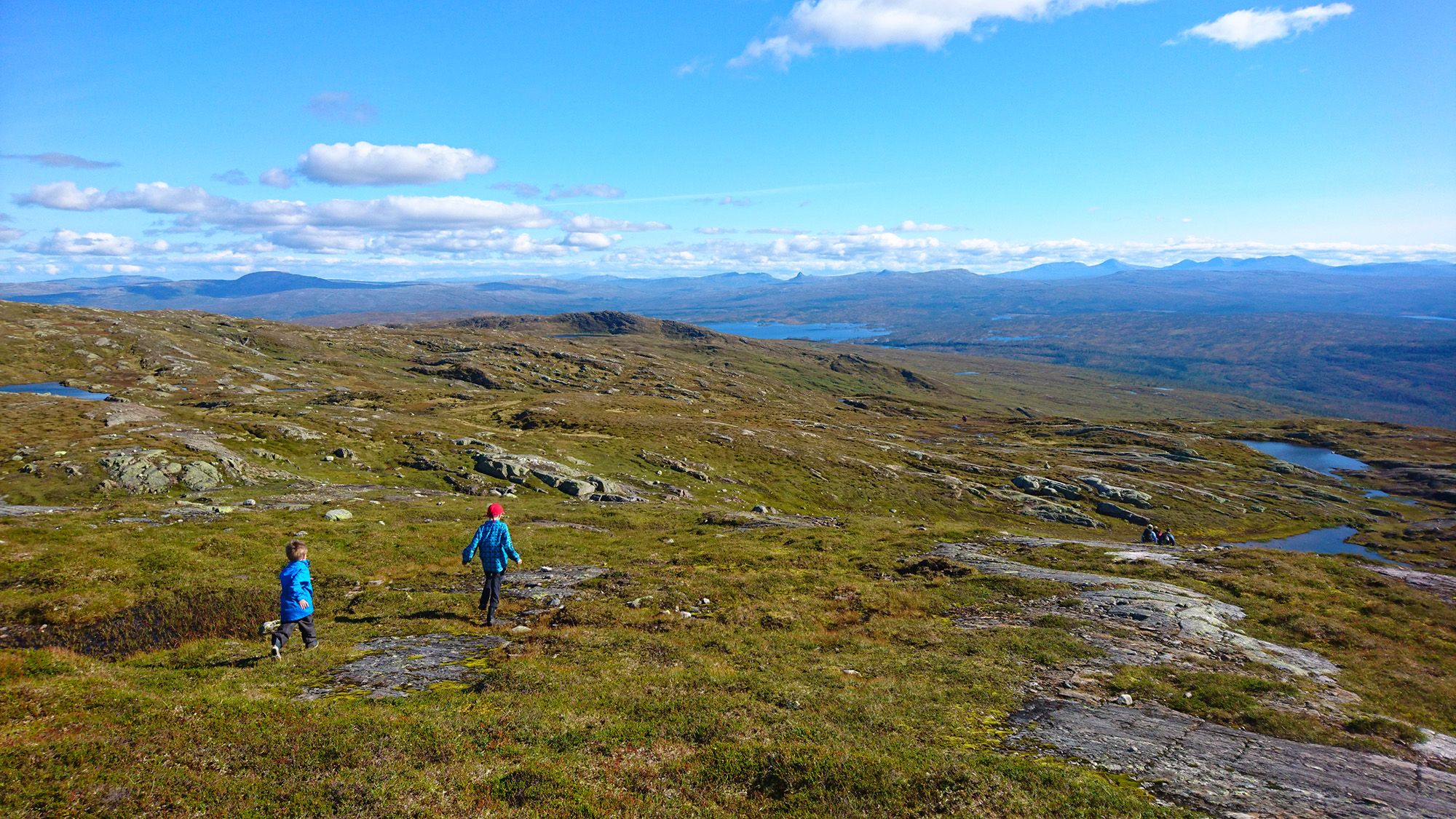 Hiking in the Andorfjellet Mountains