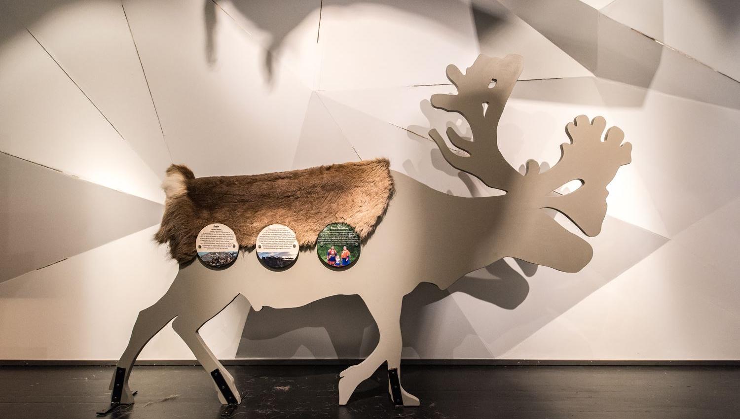 Artistic reindeer figure