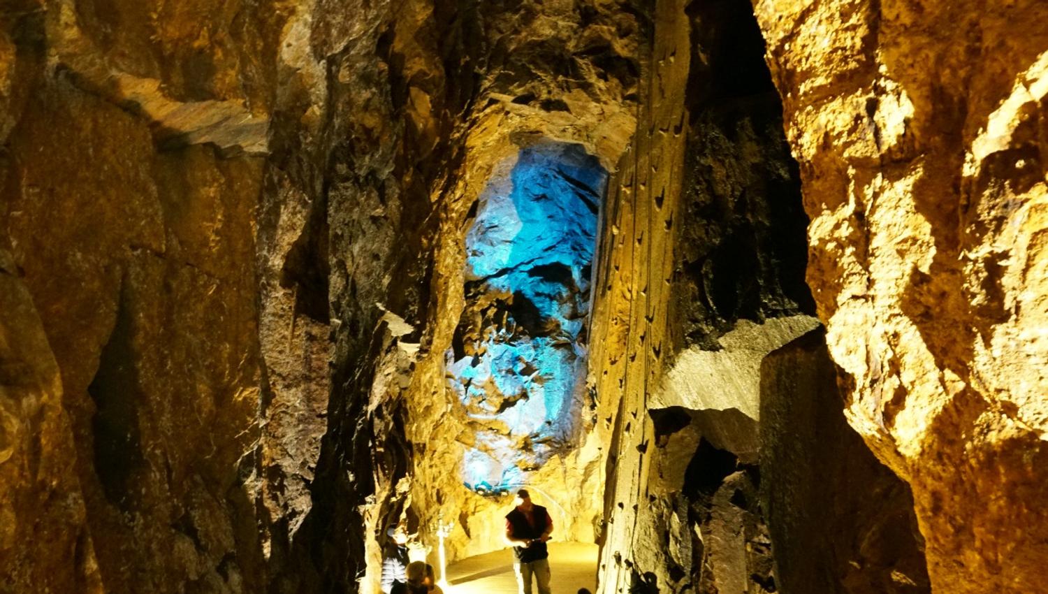 the mines with blue light