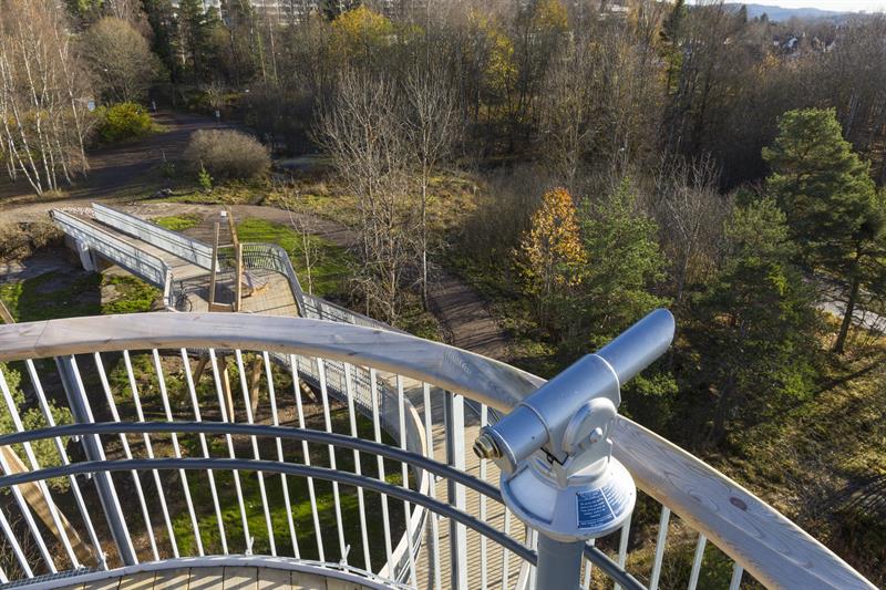 Viewpoint with telescope