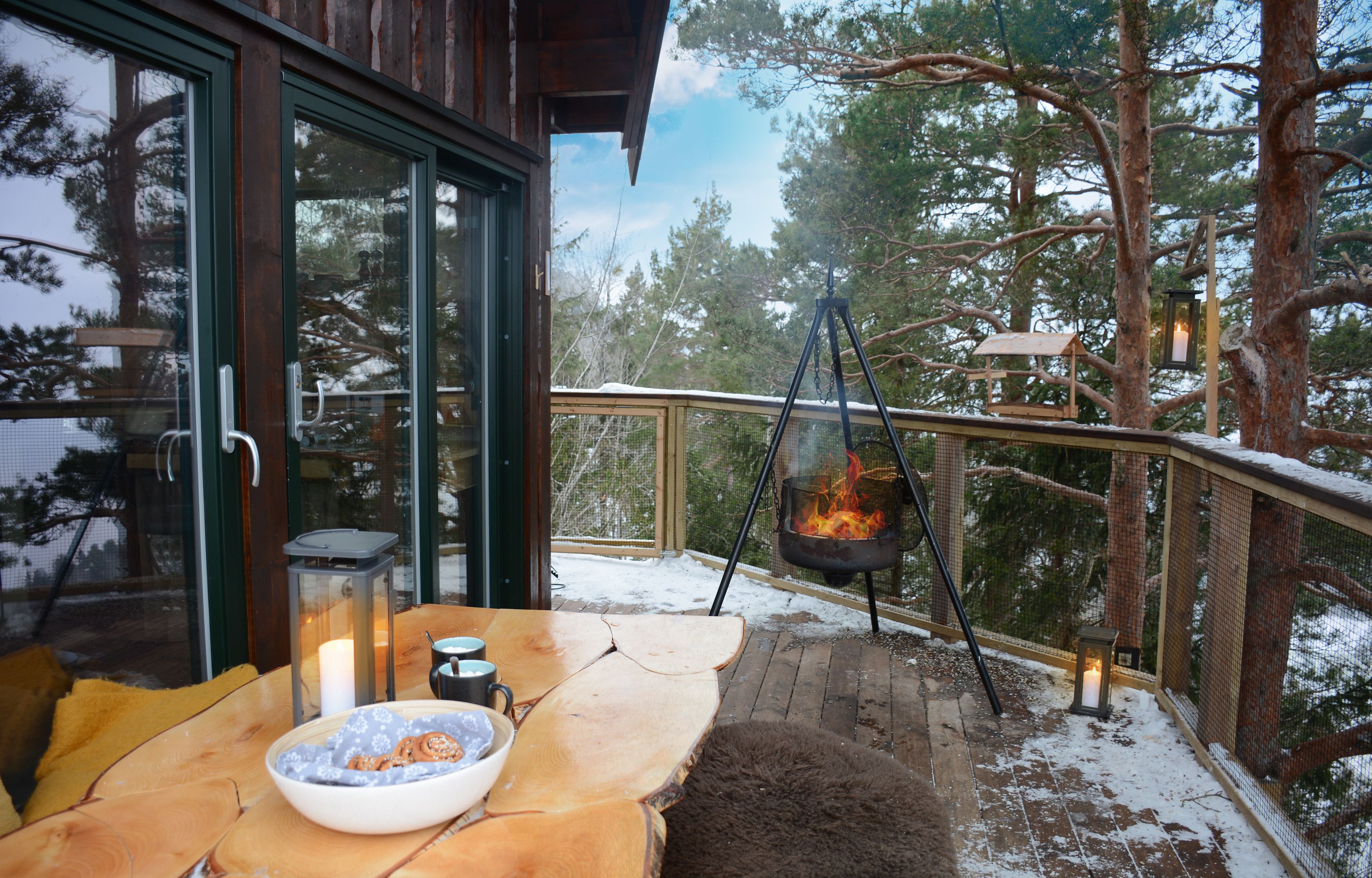 Outdoor area in winter