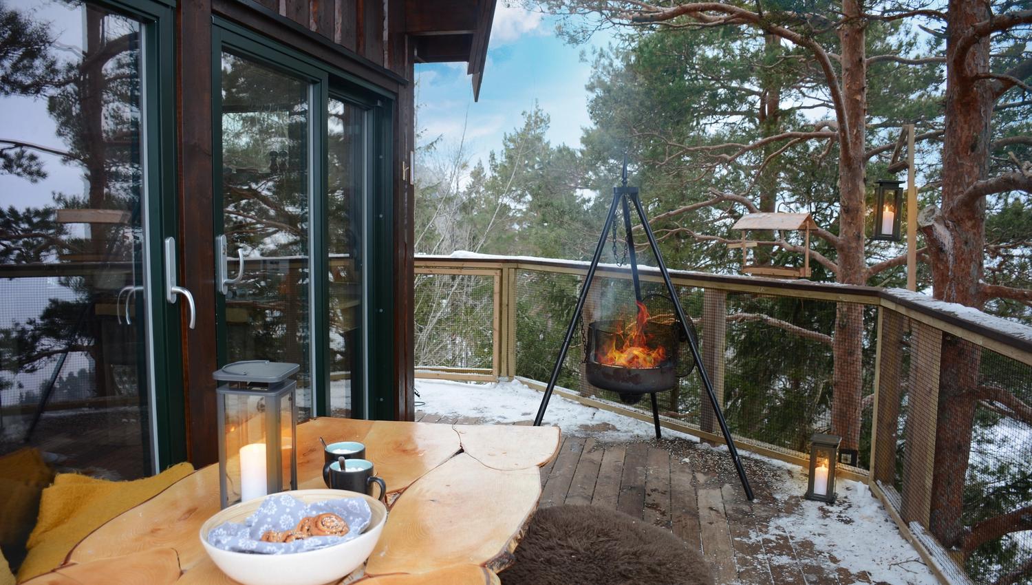 Outdoor area in winter