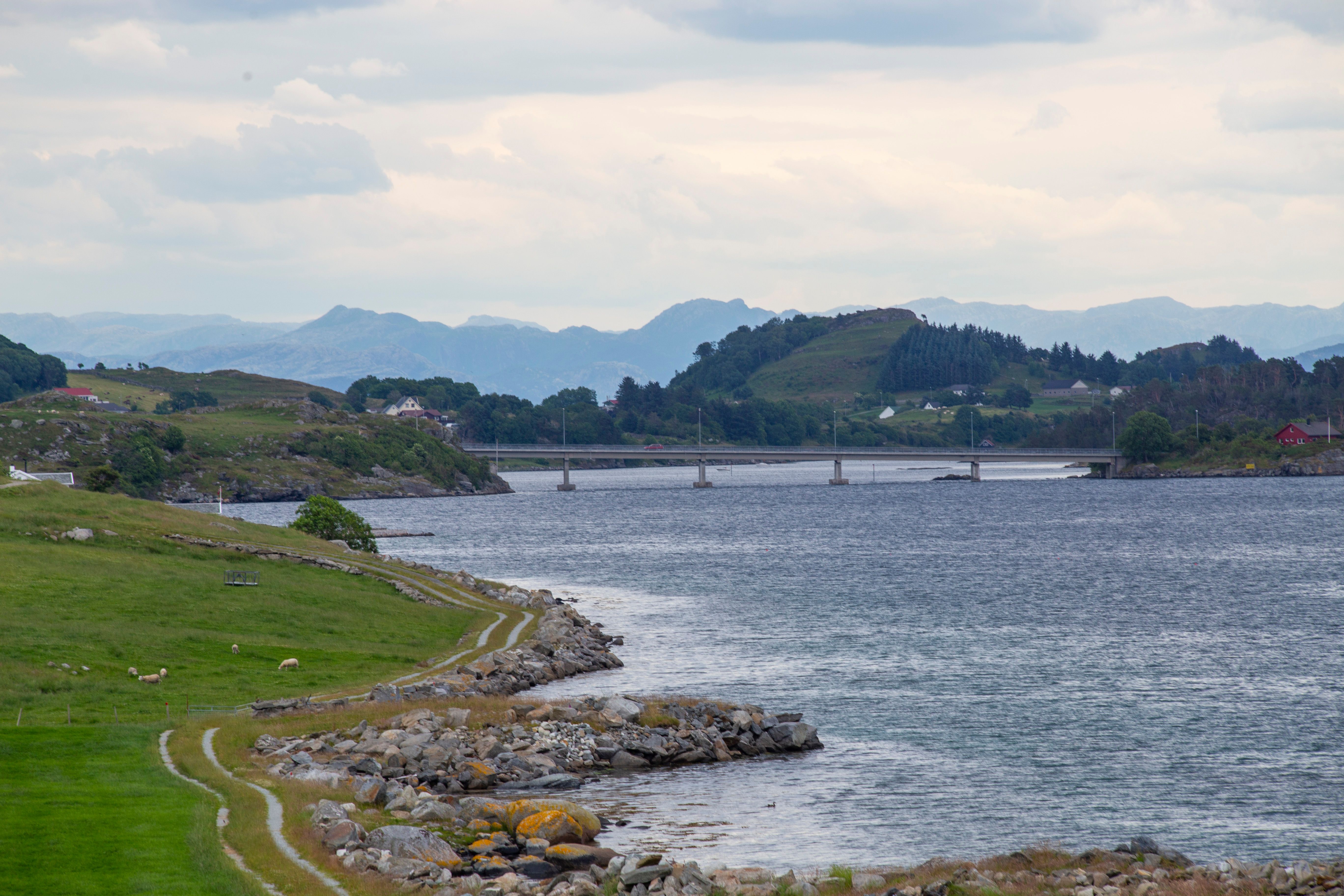 The islands are connected with bridges and tunnels