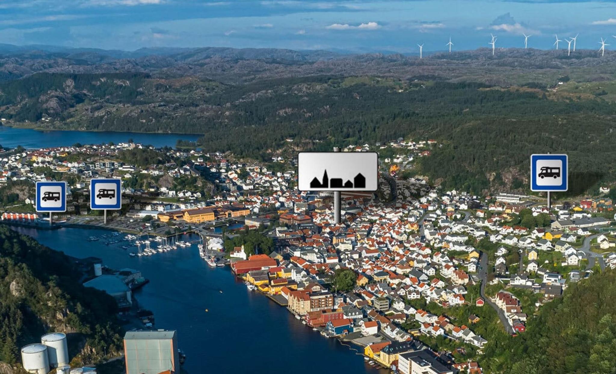 Egersund motorhome parking Perrongen