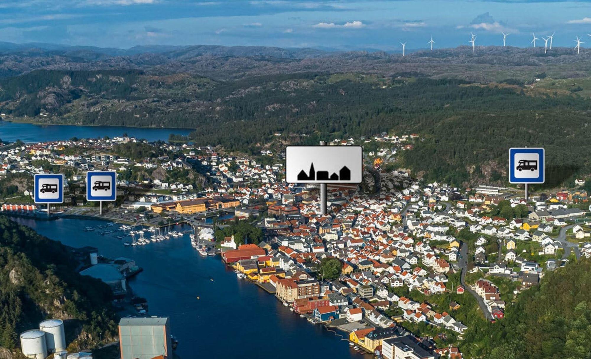 Egersund motorhome parking Perrongen