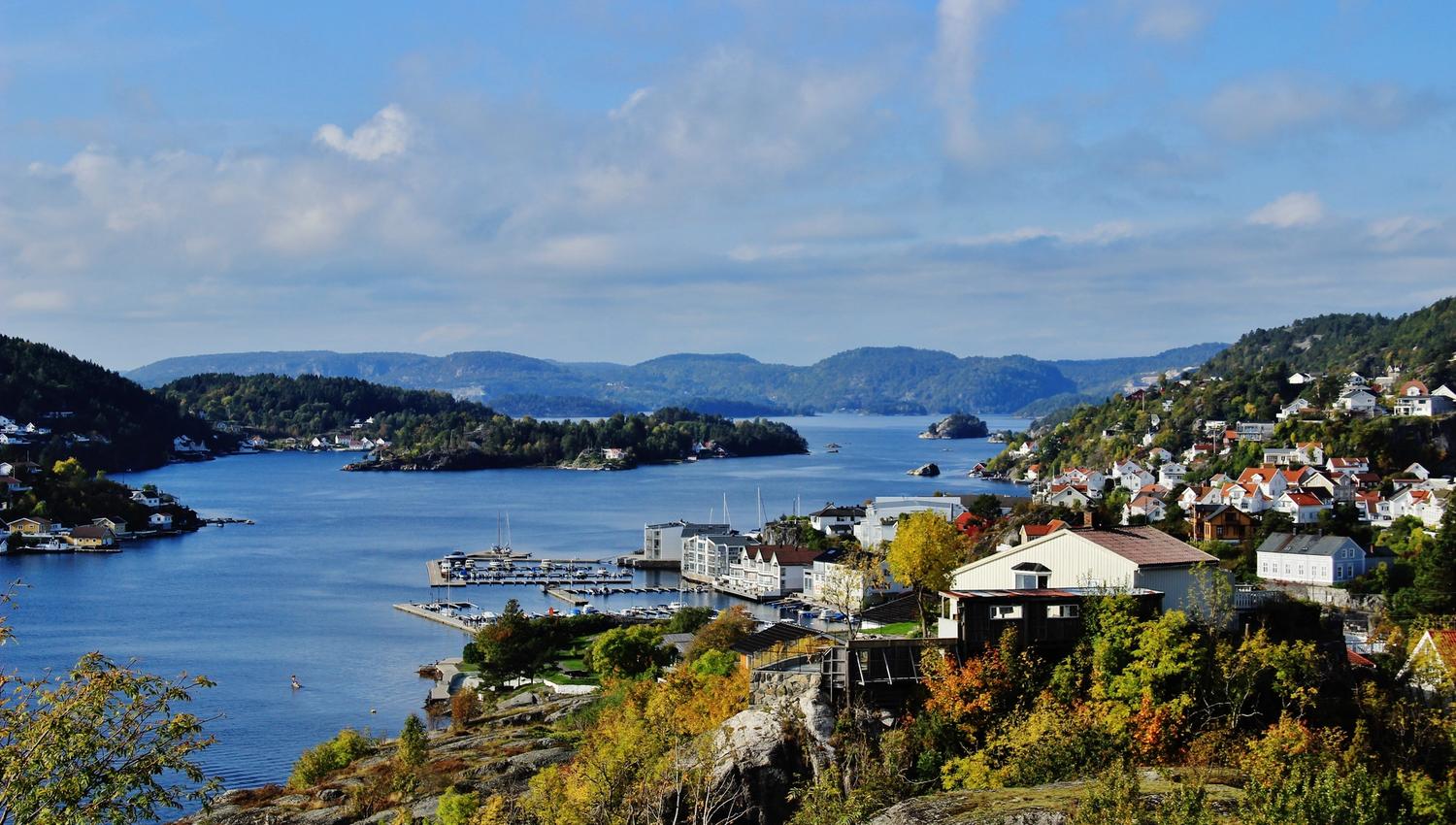 Utsikt fra Veten på Øya