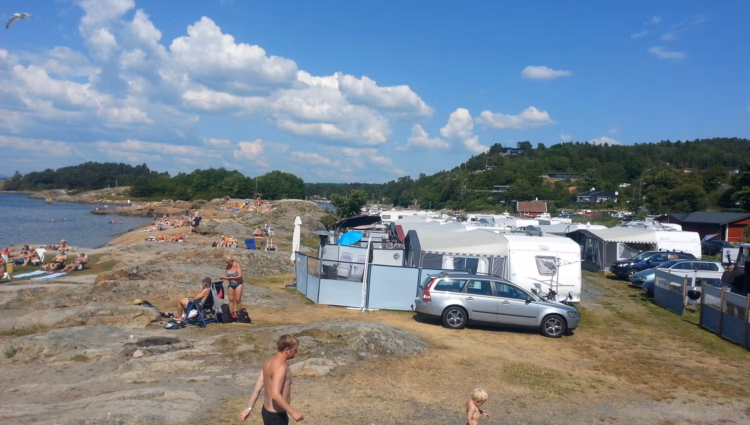 Campingplasser ved vannet