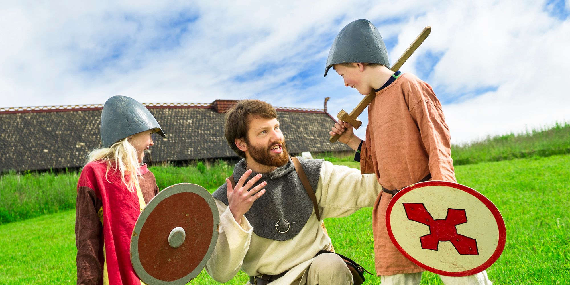 Stiklestad National Cultural Centresenter - Stiklestad Summer - The viking children in play