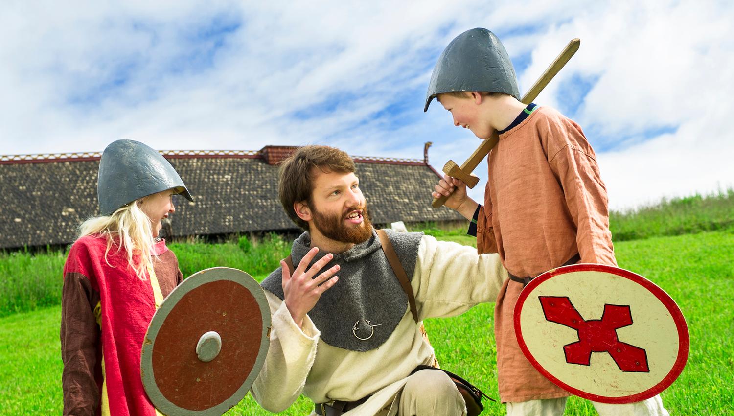 Stiklestad National Cultural Centresenter - Stiklestad Summer - The viking children in play
