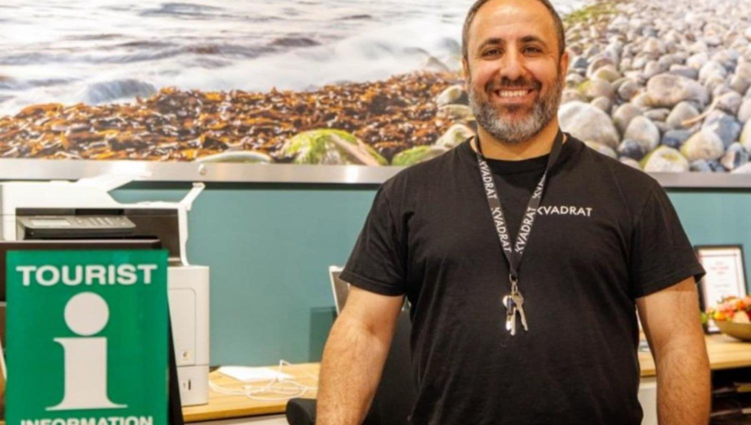 Turistvert på Kvadrat turistinformasjon