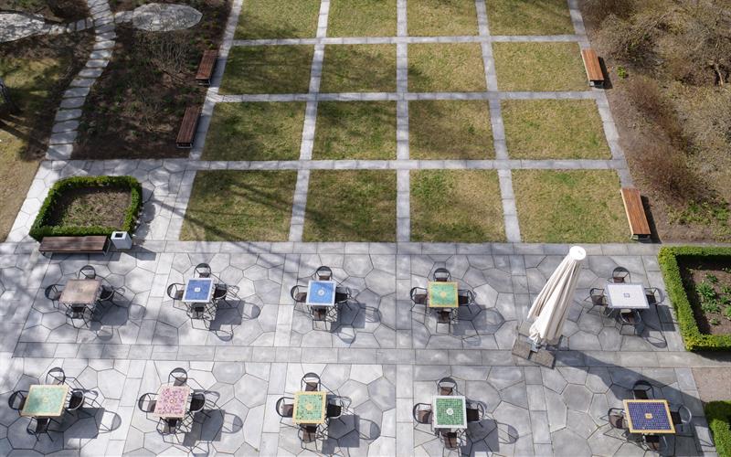 Outdoor area in the garden of Villa Grande.
