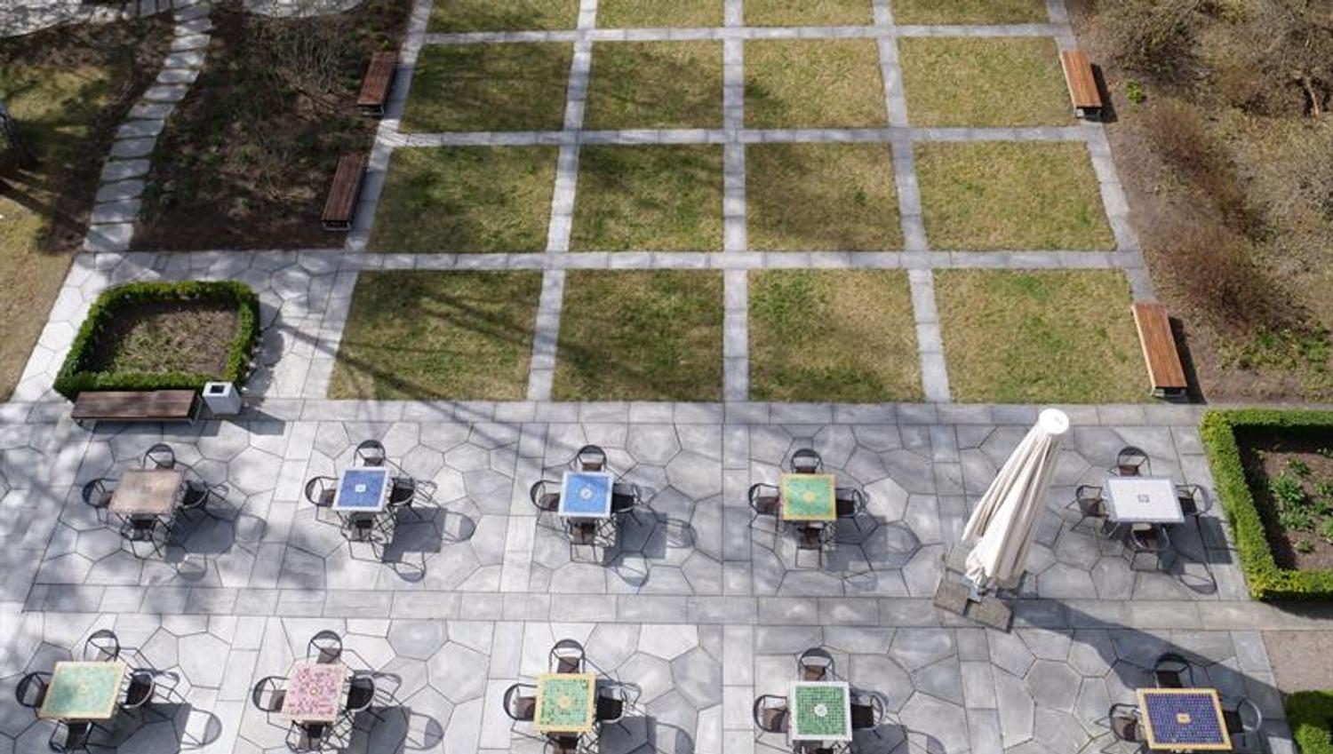 Outdoor area in the garden of Villa Grande.