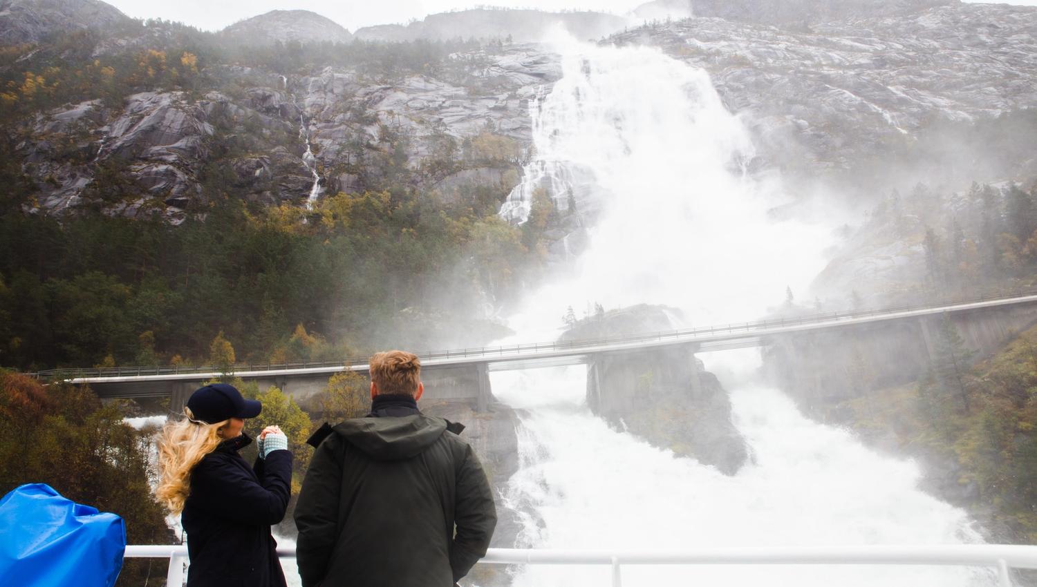 Langfoss, Åkrafjorden