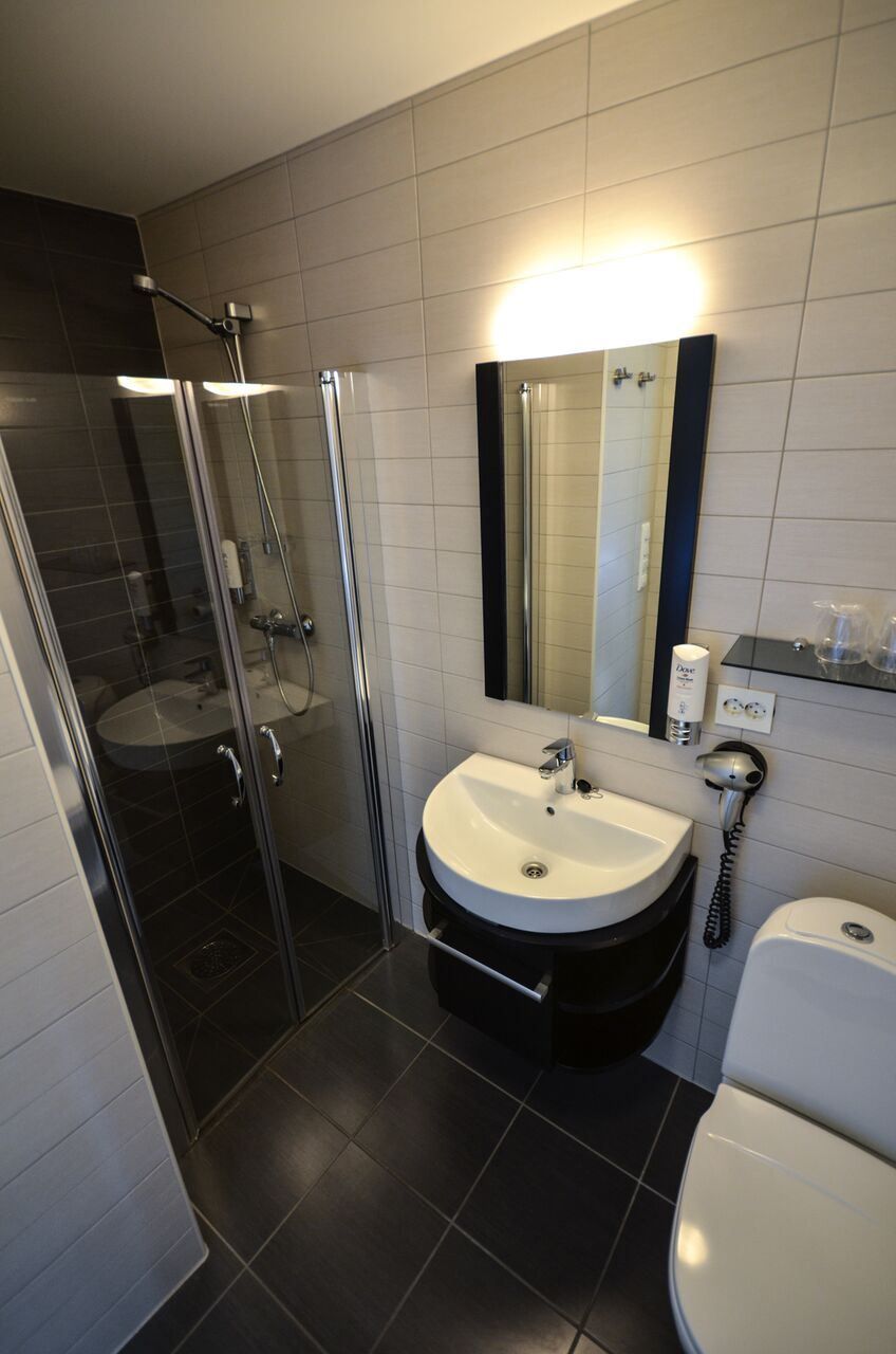 modern toilet.