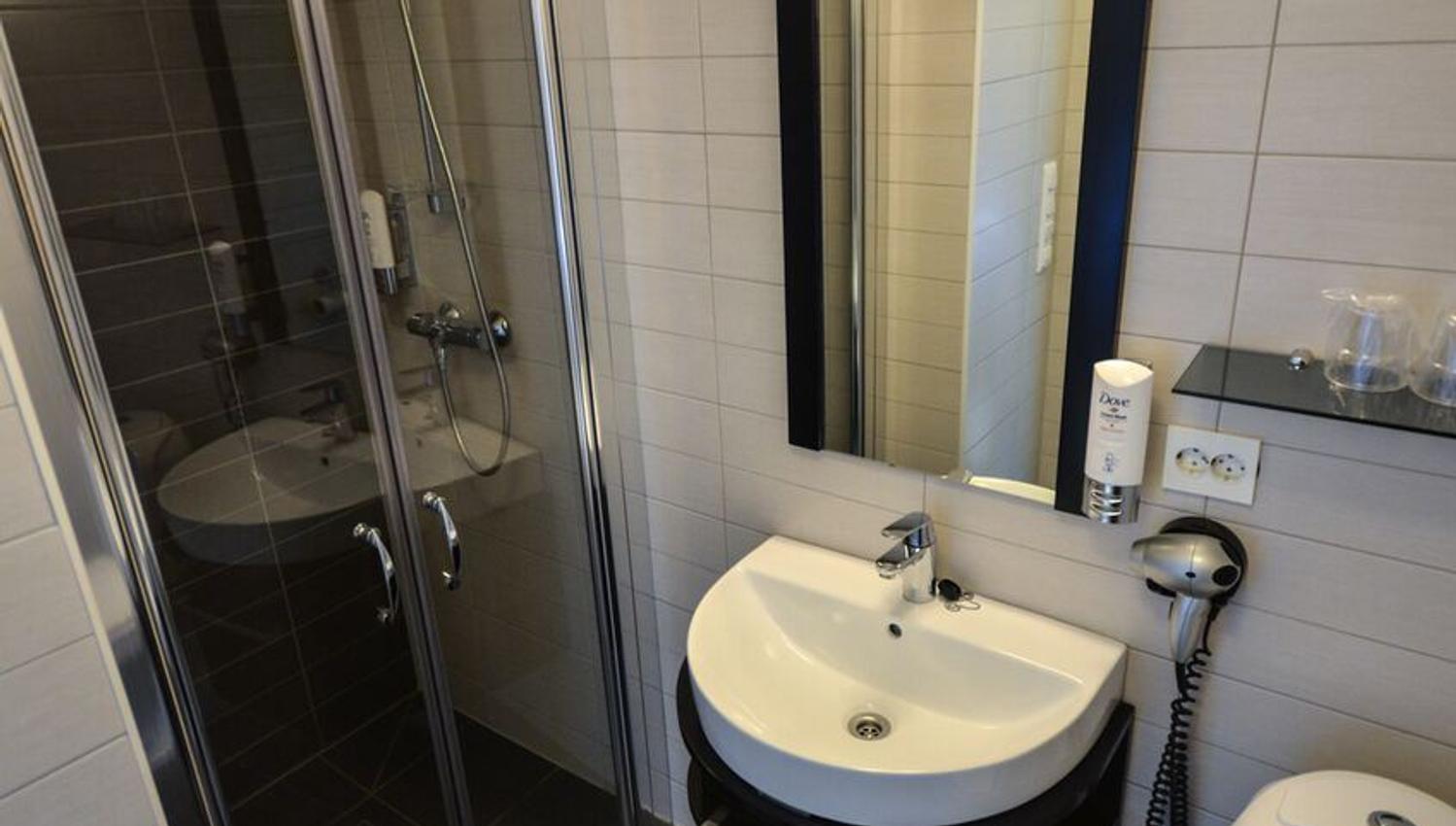 modern toilet.