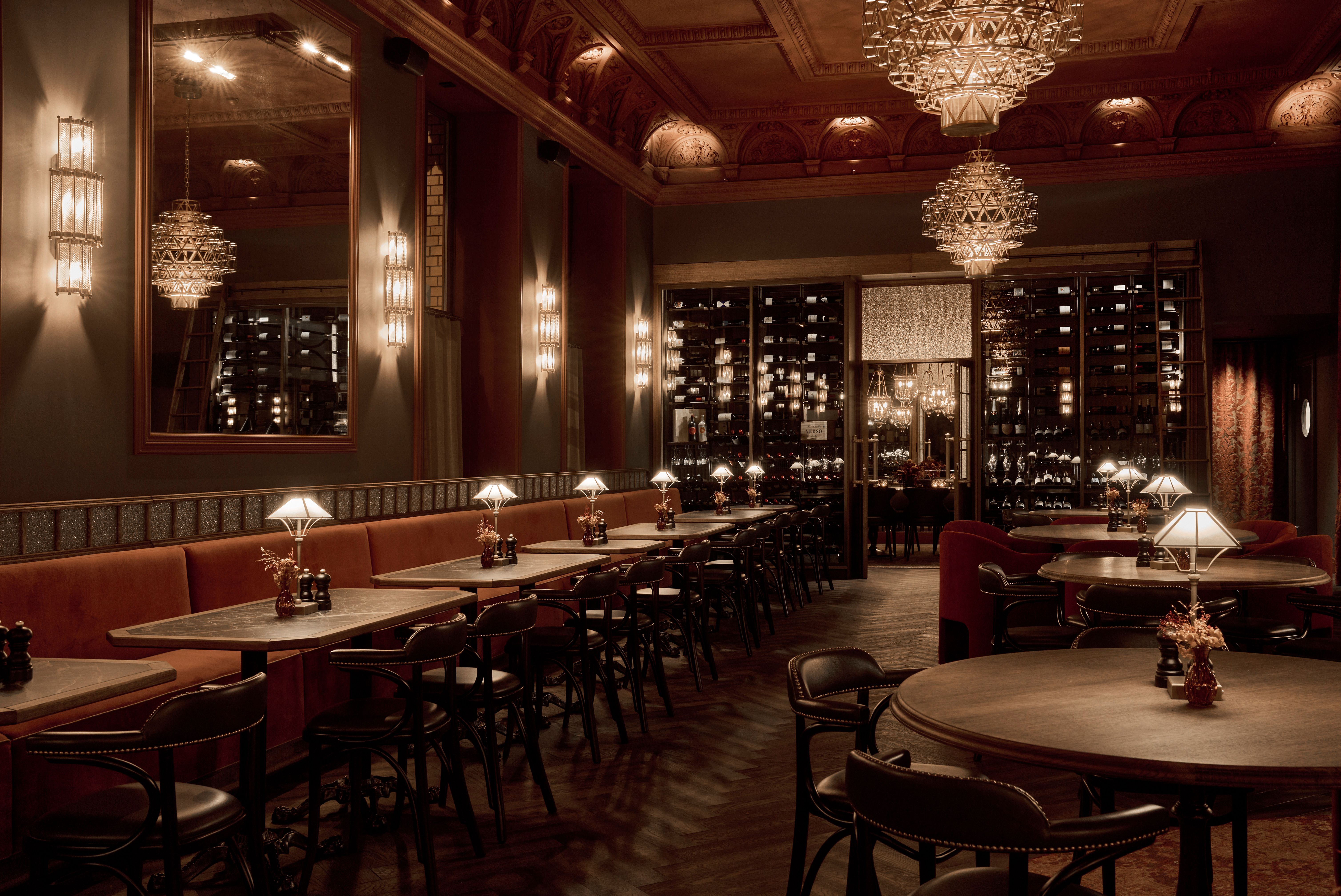 More of the gorgeous interior at Brasserie Pigalle
