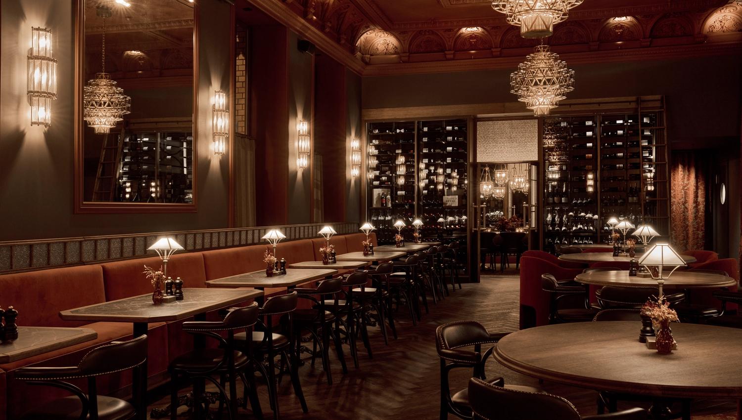 More of the gorgeous interior at Brasserie Pigalle