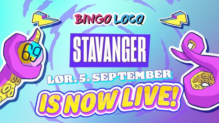 Colourful advert for Bingo Loco
