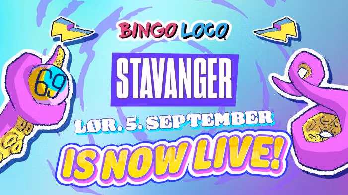 Colourful advert for Bingo Loco