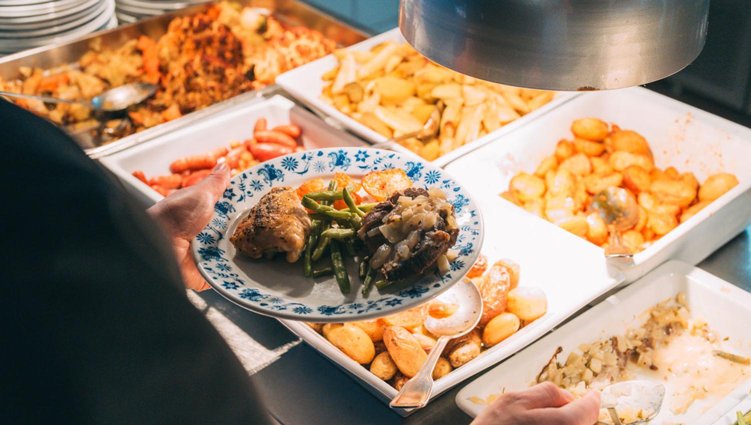 buffet at Hotel Vic