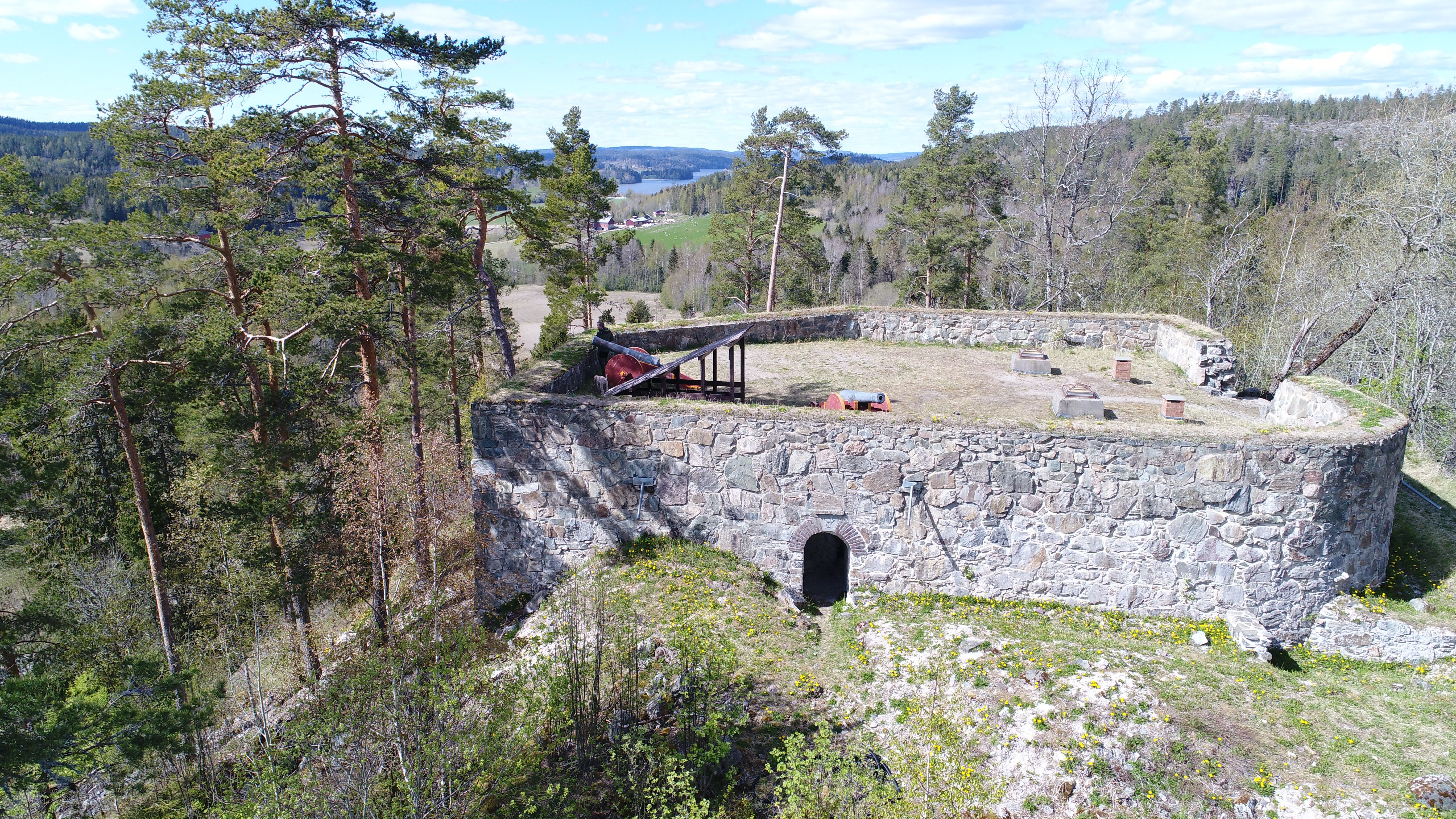 the top of the fortress
