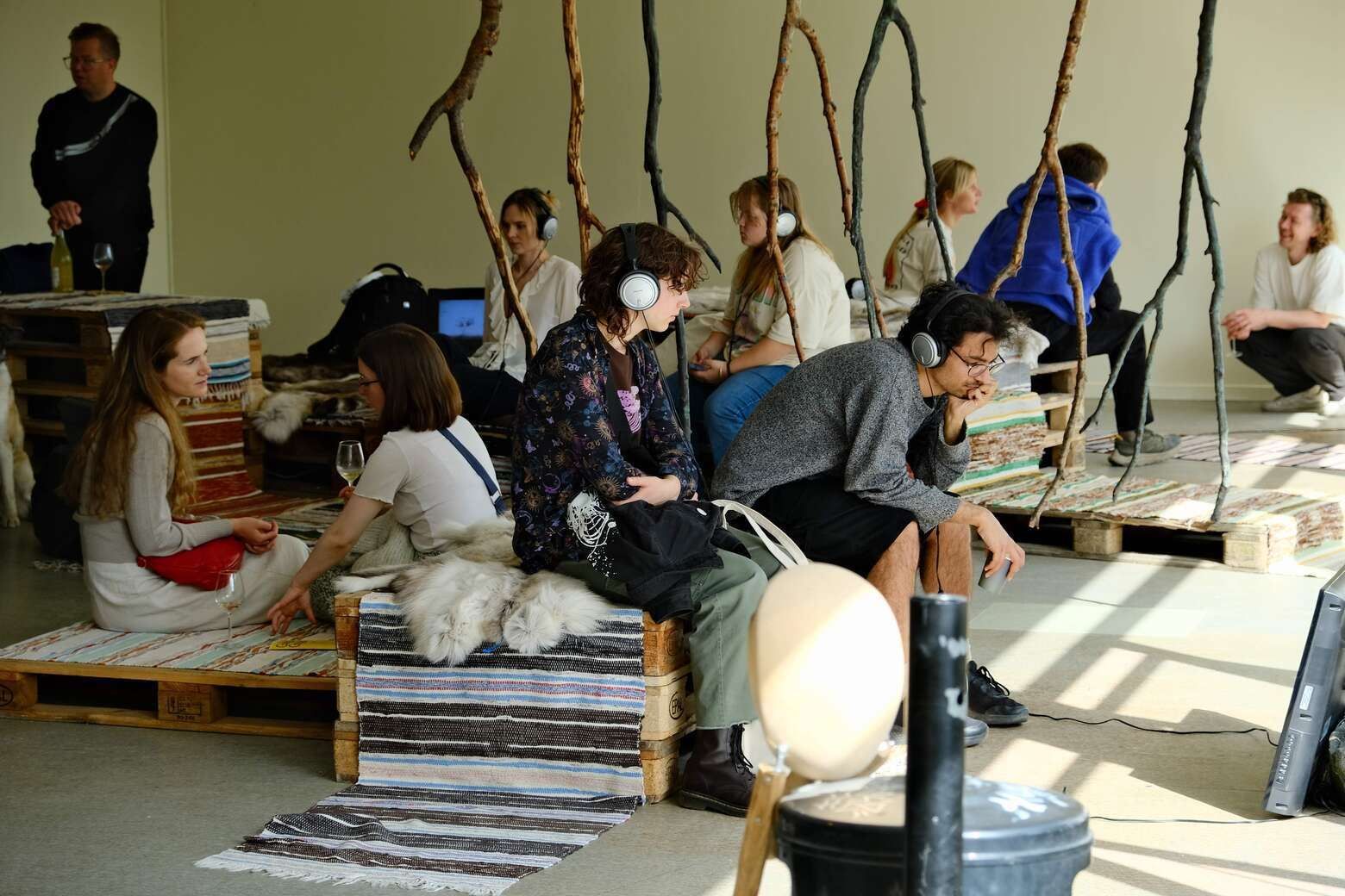 Guests exploring the exhibition