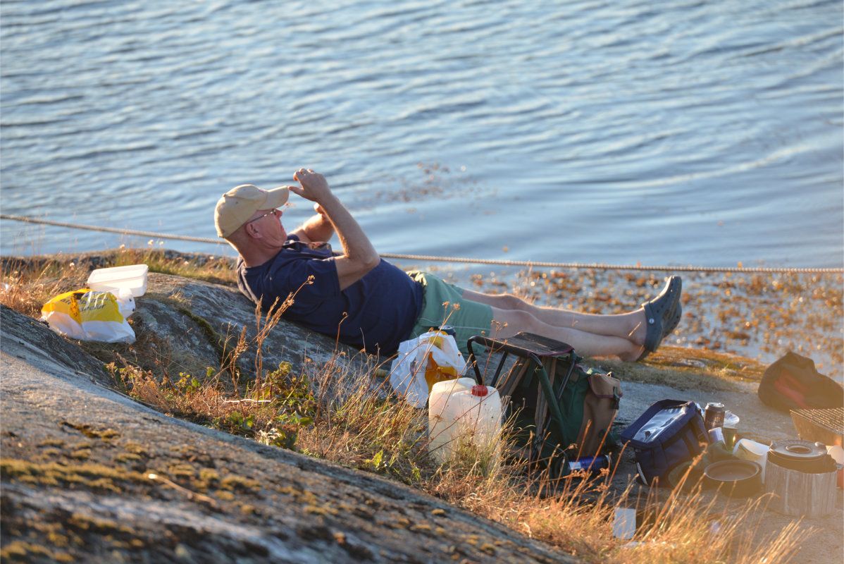Relaxing time at Brentholmane.
