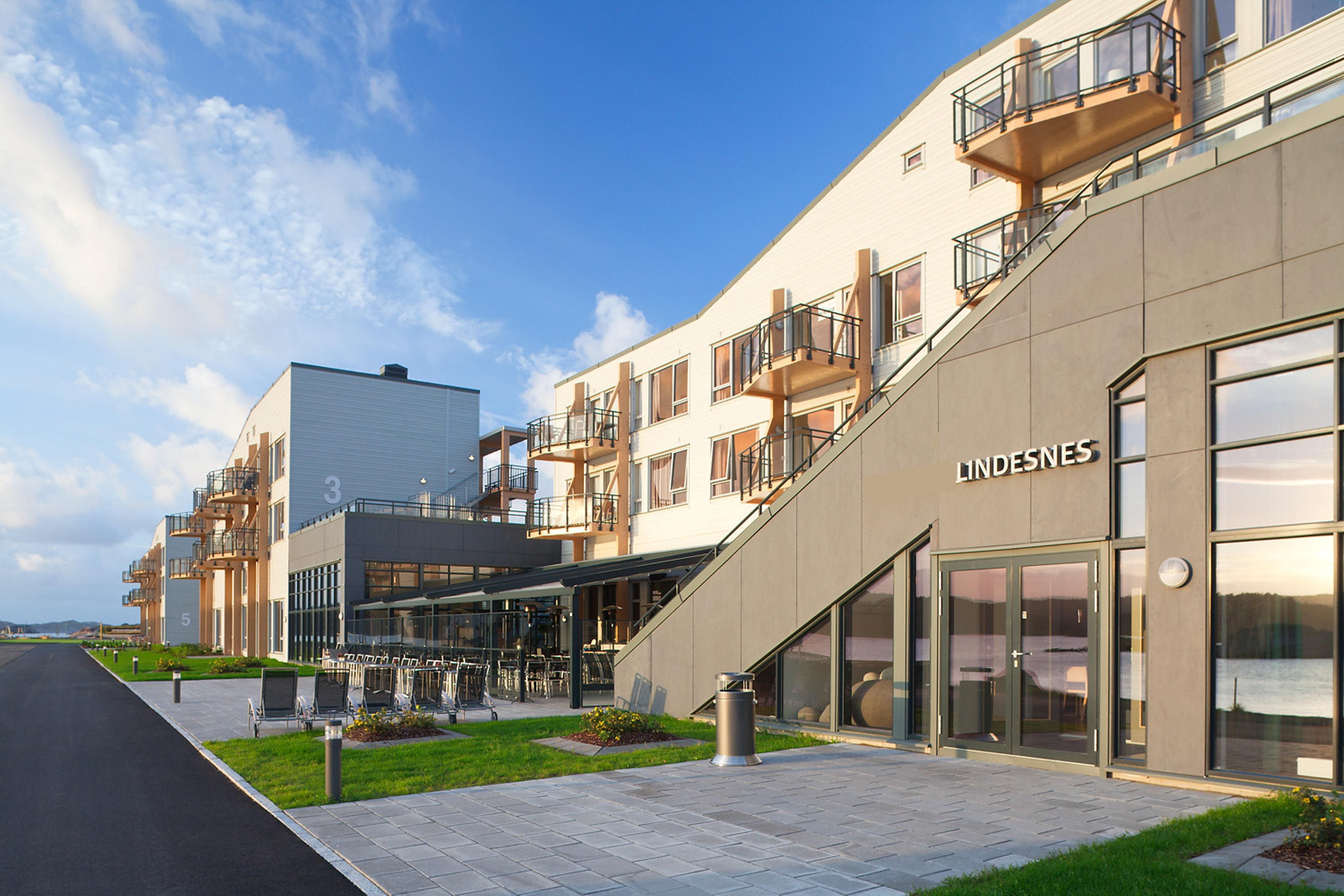 Fasaden til Lindesnes Havhotell