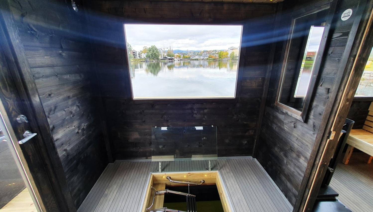 sauna on the sauna boat "Frank" on Klosterøya west in Skien