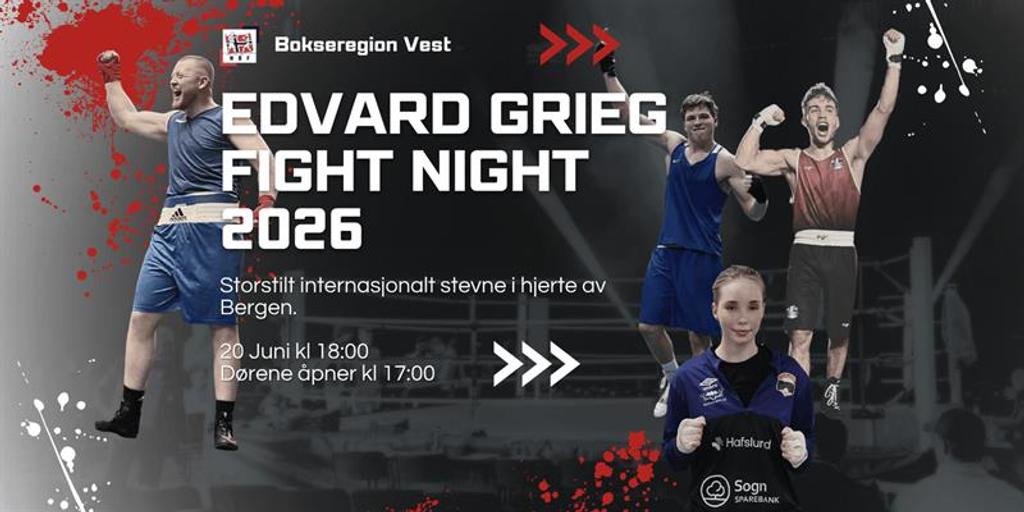 Edvard Grieg Fight Night 2026