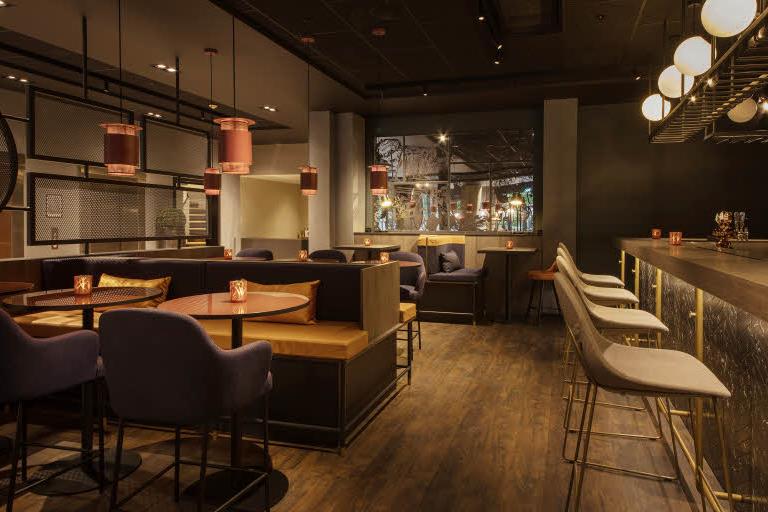 Bar area in Bistro Nordic at Scandic Helsfyr