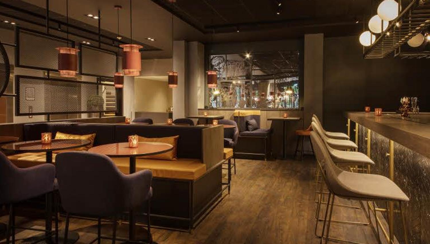 Bar area in Bistro Nordic at Scandic Helsfyr