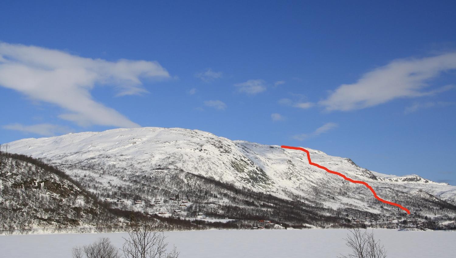 Lengre og brattere variant av Holfjell