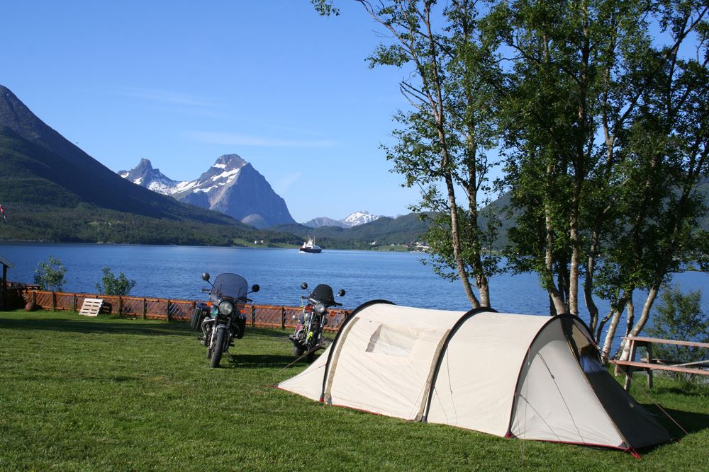 Tenting with a view at Furøy Camping