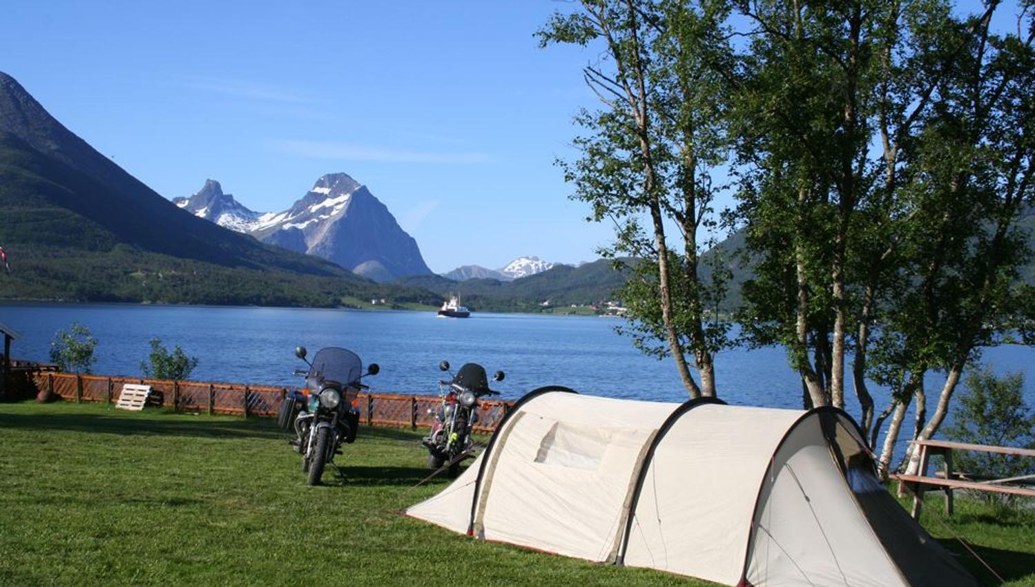 Tenting with a view at Furøy Camping