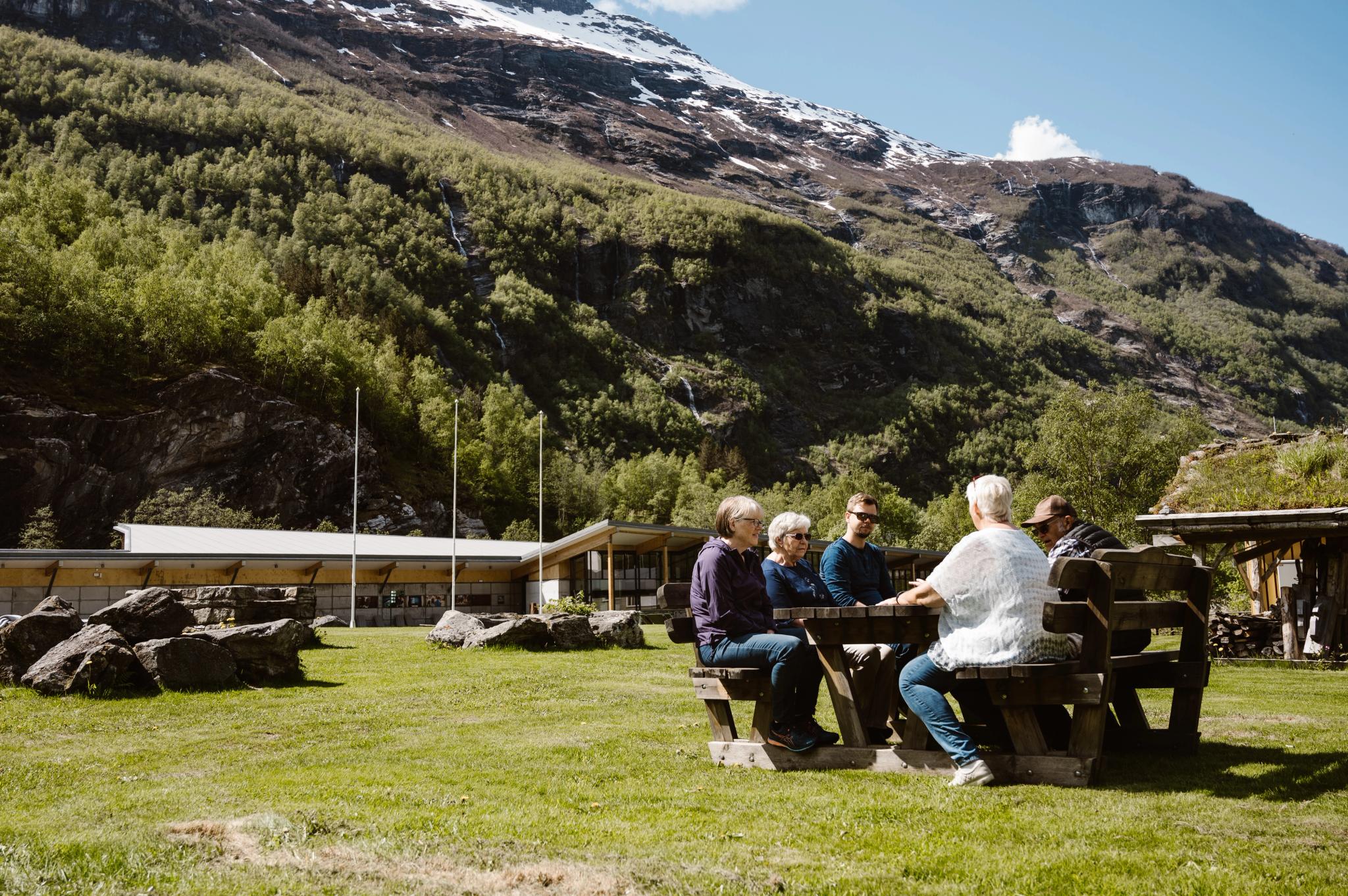 Park area - Norwegian Fjord Centre - World Heritage Visitor Centre Geirangerfjorden