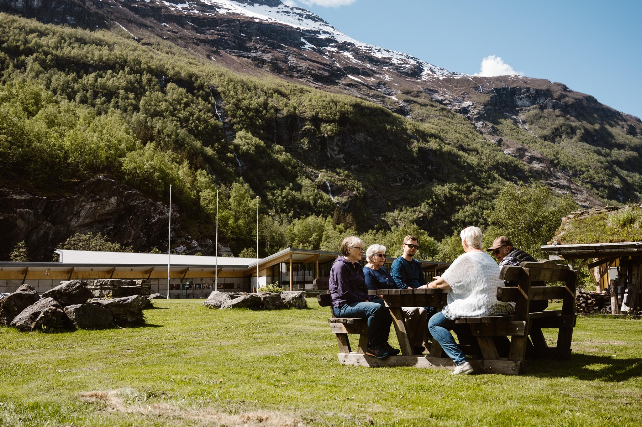Park area - Norwegian Fjord Centre - World Heritage Visitor Centre Geirangerfjorden