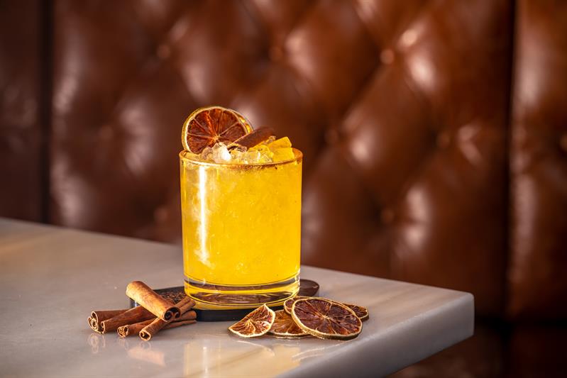 Detalj av cocktail.