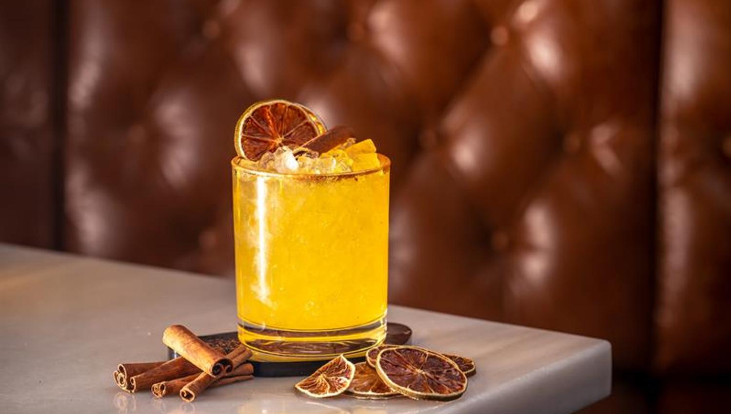 Detalj av cocktail.