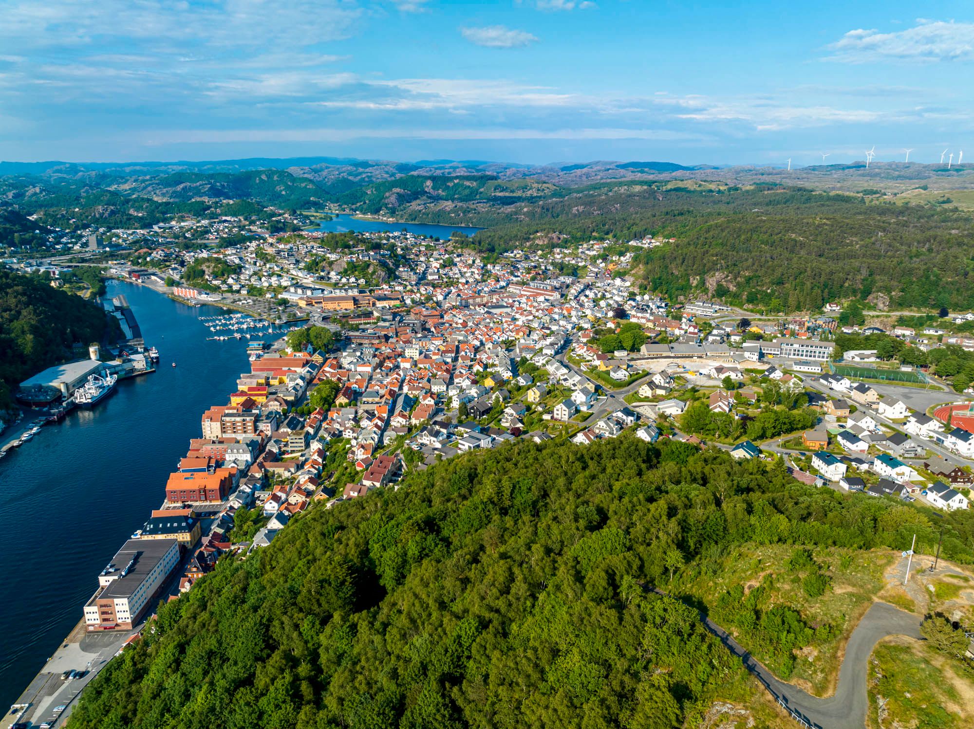 city mountain Varberg in Egersund