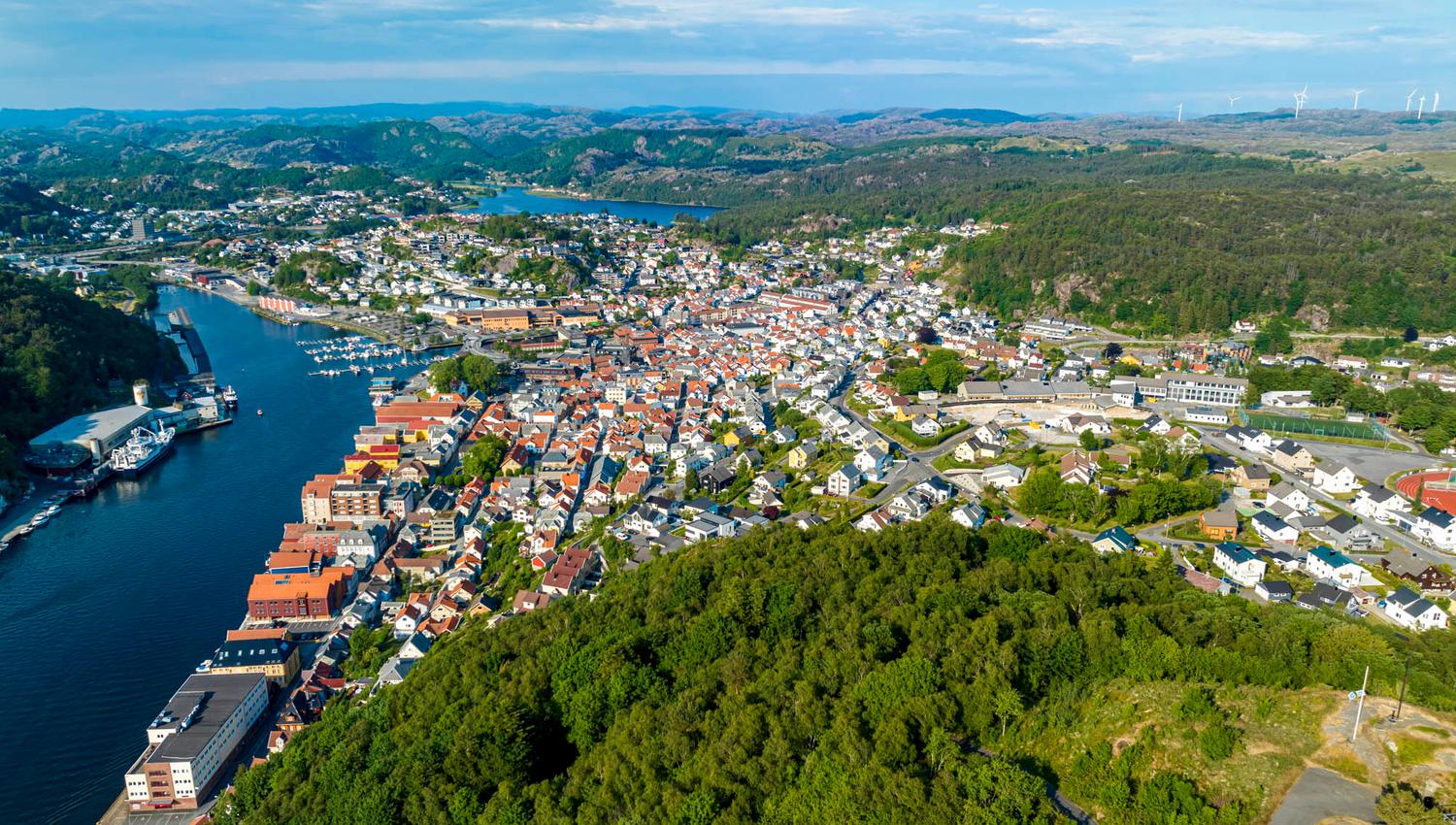 city mountain Varberg in Egersund