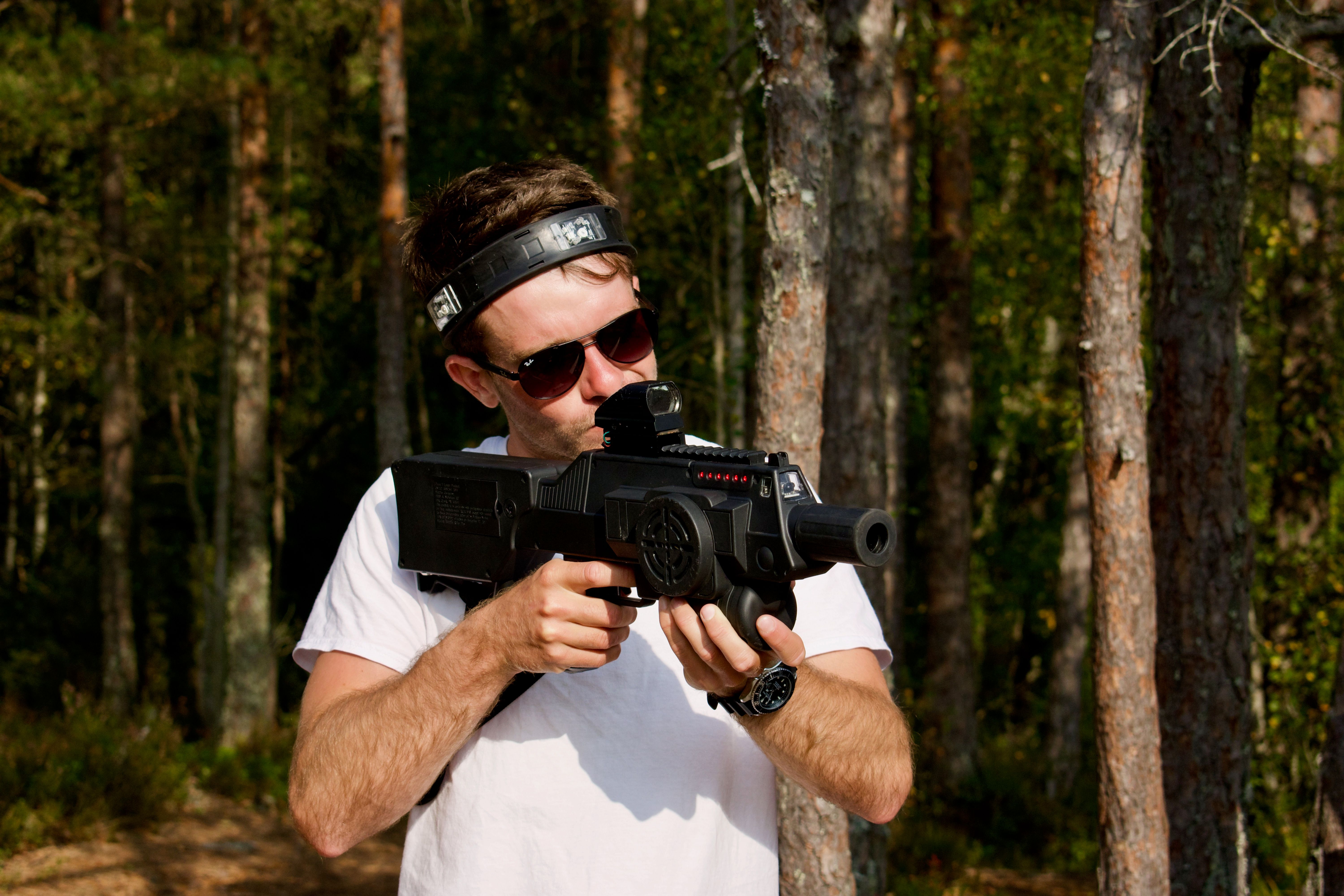 laser tag i skogen