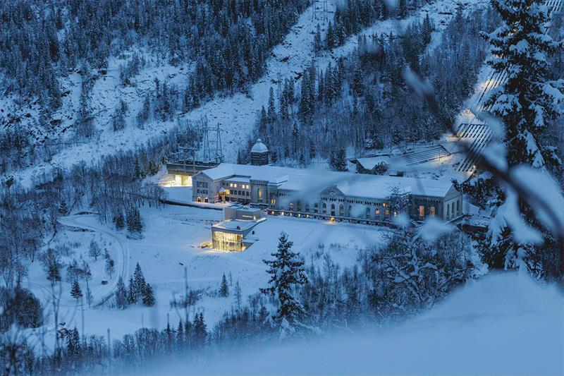 Norwegian Industrial Workers Museum in Winter
