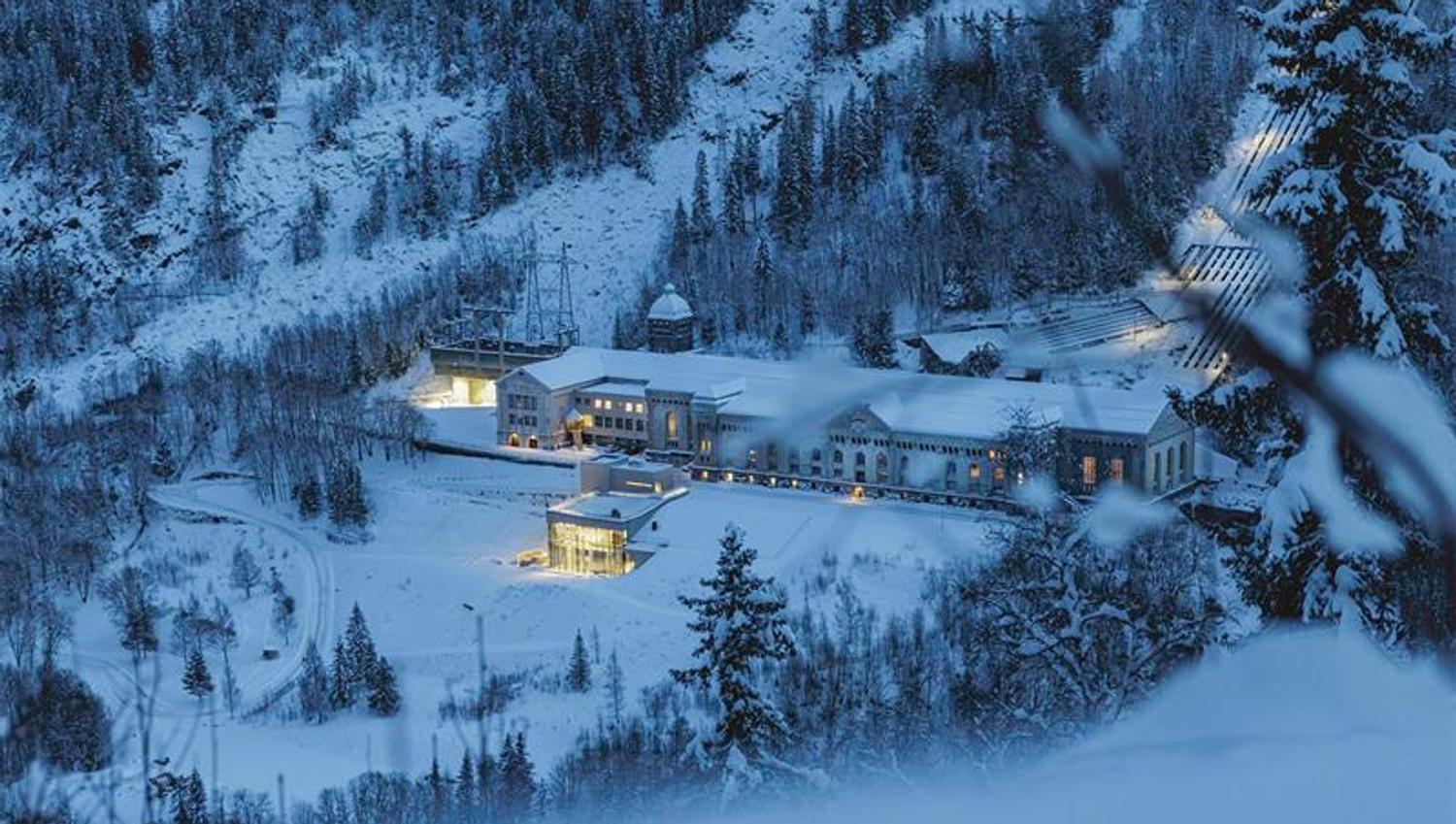 Norwegian Industrial Workers Museum in Winter